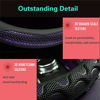 Picture of PINCTROT Small Size Steering Wheel Cover Great Grip with 3D Honeycomb Anti-Slip Design, 14 Inch (Purple)