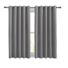 Picture of NICETOWN Silver Grey Blackout Curtain Panels for Bedroom, Thermal Insulated Extra Wide Blackout Draperies and Drapes for Basement (2 Panels, W70 x L54-inch)