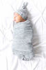 Picture of Large Premium Knit Baby Swaddle Receiving Blanket Asher by Copper Pearl