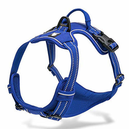 Picture of Chai's Choice Best Outdoor Adventure Dog Harness (Royal Blue Medium) Please Measure Carefully Before Ordering