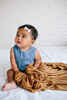 Picture of Large Premium Knit Baby Swaddle Receiving Blanket"Camel" by Copper Pearl