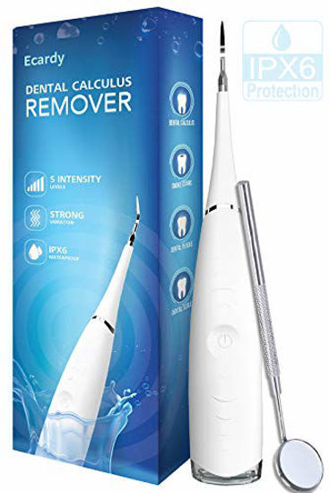 Picture of Tartar, Plaque Remover For Teeth Cleaning Kit - Ultrasonic Tooth Cleaner - Dental Calculus Remover - Removes Calculus, Stain, Plaque, Tartar - Teeth Cleaning Tool #1 (White)