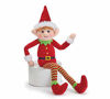 Picture of Posable Plush Elves Set of Boy Elf and Girl Elf with Bendable Arms and Legs Fun Christmas Decoration