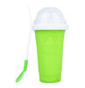 Picture of NUFR Slushie Maker Cup, Magic Quick Frozen Smoothies Cup Cooling Cup Double Layer Squeeze Cup Slushy Maker, Homemade Milk Shake Ice Cream Maker DIY it for Children and Family (Green)