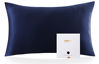 Picture of ZIMASILK 100% Mulberry Silk Pillowcase for Hair and Skin Health,Both Side 19 Momme Silk,1pc (Queen 20''x30'', Navy Blue)