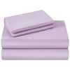 Picture of HOMEIDEAS Bed Sheets Set Extra Soft Brushed Microfiber 1800 Bedding Sheets - Deep Pocket, Wrinkle & Fade Free - 4 Piece(Queen,Lavender)