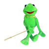 Picture of with Detachable Control Wooden Rod Kermit Frog Puppet, The Puppet Movie Show Soft Stuffed Plush Toy