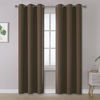 Picture of Brown Curtains 84 Inches Long Coffee Color Blackout Curtains with Grommet Thermal Insulated Room Darkening Solid Widow Curtain Panels/Drapes for Bedroom 42x84 Inch 2 Panels