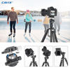 Picture of CAVIX Ball Head Low Profile Camera Panoramic Tripod Head CNC Metal 36A Ballhead with Bubble Level 1/4" Quick Release Plate for Arca Swiss &3/8"Thread for DSLR Tripod Monopod Camcorder MLoad 33lbs15kg