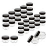 Picture of 5 Gram Cosmetic Containers Black 200pcs Sample Jars Tiny Makeup Sample Containers with lids