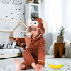 Picture of Kids Monkey Pajamas Oneside Monkey Costume for Boys Girls One Piece Costume 7-10Y