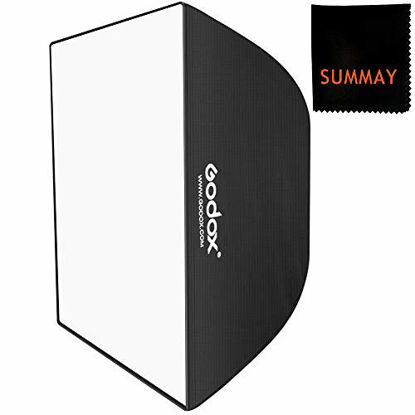 Picture of GODOX 20" x 28"/ 50cm x 70cm Umbrella Rectangle Portable Softbox Reflector for Studio Photography Speedlite Flash