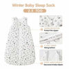 Picture of Mosebears Sleep Sack Baby Winter Wearable Blanket with 2-Way Zipper,2.5 TOG Cotton Sleep Sack Unisex (White Star, 6-12 Months)