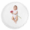 Picture of Abreeze Baby Cotton Play Mat Soft Crawling Mat White Detachable Washable Game Blanket Floor Playmats Kids Infant Child Activity Round Rug Home Room Decor