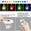 Picture of LUXSWAY Wireless LED Spotlights with Remote Battery Operated Accent Light Display Picture Light with Rotatable Head 12 Color Changing Indoor Spotlight Stick on Light for Artwork Dart Board Gallery