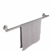 Picture of JQK Bath Towel Bar, 24 Inch Stainless Steel Towel Rack Bathroom, Towel Holder Brushed Finished Wall Mount, Total Length 27 Inch, TB110L24-BN