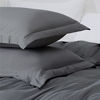 Picture of Bedsure Dark Grey Duvet Cover Full Size - Brushed Microfiber Soft Full Size Duvet Cover 3 Pieces with Zipper Closure, 1 Duvet Cover 80x90 inches and 2 Pillow Shams