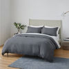 Picture of Bedsure Dark Grey Duvet Cover Full Size - Brushed Microfiber Soft Full Size Duvet Cover 3 Pieces with Zipper Closure, 1 Duvet Cover 80x90 inches and 2 Pillow Shams