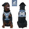 Picture of Auroth Tactical Dog Training Harness No Pulling Front Clip Leash Adhesion Reflective K9 Pet Working Vest Easy Control for Small Medium Large Dogs Denim Blue L