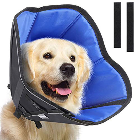 Picture of Manificent Dog Cone for Dog After Surgery with Buckle Clip, Soft Recovery Cone Collar for Dog and Cat, Prevent Pet Puppy Bite Licking Scratching Touching, Help Dog Healing from Wound Large Size