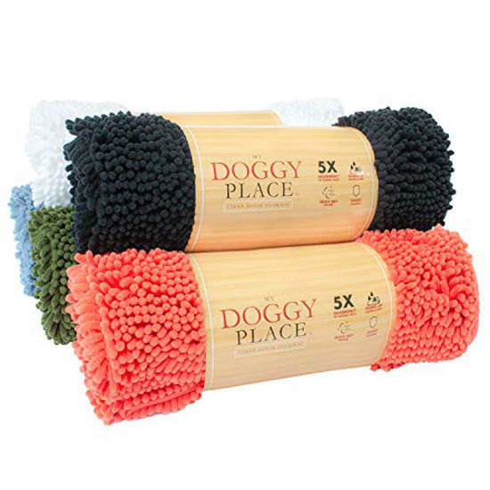 My Doggy Place - Ultra Absorbent Microfiber Dog Door Mat Durable Quick Drying