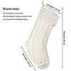 Picture of Christmas Stockings Large Knitted Xmas Stockings 18 Inches Fireplace Hanging Stockings for Family Holiday Christmas Decoration (Ivory, 3)