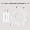 Picture of 25ft/7.6m Weatherproof Outdoor Charging Cable with Quick Charge Adapter Compatible with Arlo Ultra/Ultra 2/Pro 3/Pro 4 (2 Pack, White) (NOT Compatible with Arlo Essential Spotlight)