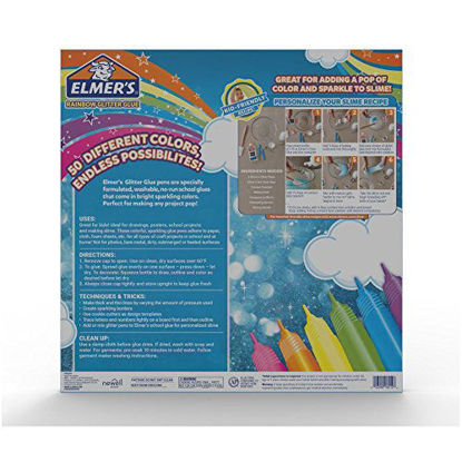 Picture of Elmer's Swirl Glam Glitter Glue, 0.36 Oz. Each, Pack of 5 Color Tubes