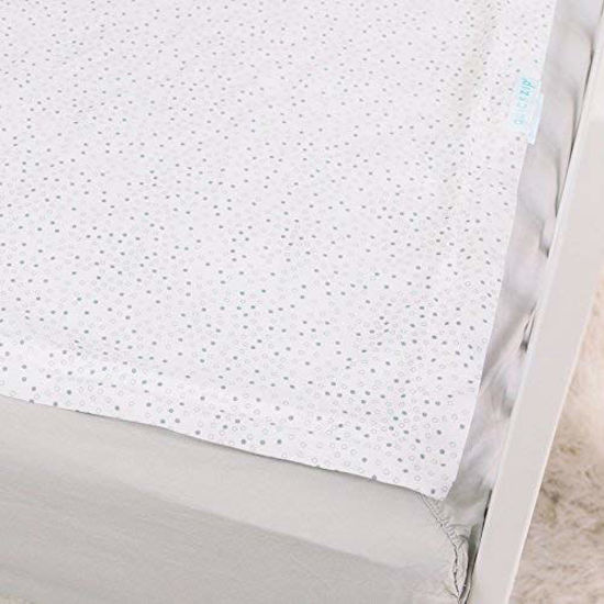 Picture of QuickZip Crib Extra Zip-On Sheet (Base Not Included), Gray Dot