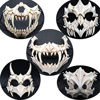 Picture of Japanese Halloween Mask Resin Mask Half Face Skull Scary Mask Cosplay Decorative (Color J)