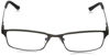 Picture of Foster Grant Men's Samson e.Readers Reading Glasses Rectangular, Satin Dark Gunmetal/Transparent, 52 mm + 2