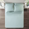 Picture of Comfort Spaces Cotton Flannel Breathable Warm Deep Pocket Sheets With Pillow Case Bedding, Twin, Solid Aqua