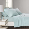 Picture of Comfort Spaces Cotton Flannel Breathable Warm Deep Pocket Sheets With Pillow Case Bedding, Twin, Solid Aqua