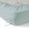 Picture of Comfort Spaces Cotton Flannel Breathable Warm Deep Pocket Sheets With Pillow Case Bedding, Twin, Solid Aqua