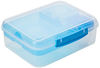 Picture of Sistema To Go Collection Bento Lunch Box, Large, Clear/Blue Klips