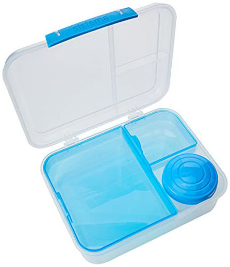 GetUSCart- Sistema To Go Collection Bento Lunch Box, Large, Clear/Blue ...