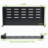 Picture of NavePoint Universal Rack Tray Vented Shelves 1U Black 8 Inches (210mm deep) No Lip