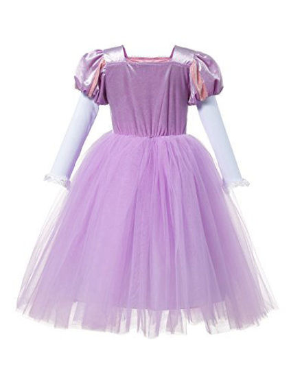 Picture of DOCHEER Girls Princess Costume Deluxe Queen Dress Up for Halloween Cosplay Party