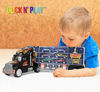 Picture of Click N' Play Transport Car Carrier Truck, Loaded with Cars, Road Signs & More. Holdup To 28 Cars. Jumbo 22" Long