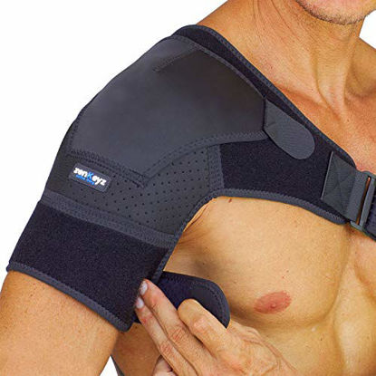 Shoulder Brace for Men Women - for Torn Rotator Cuff Support,Tendonitis,  Dislocation, Bursitis, Neoprene Shoulder Compression Sleeve Wrap by Zenkeyz  (Black, Large/XLarge) : : Health & Personal Care