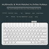 Picture of Fashion Wireless Keyboard and Mouse Combo, USB Cordless Cute Round Key Smart Power-Saving Ultra Slim Combo for Laptop, Computer and Desktop (Pearl White)