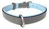 Picture of Soft Touch Collars Padded Leather Dog Collar, Slimline Edition Large Gray and Blue, 24 Inch Long by 1 Inch Wide, Fits Neck Size 18" to 21", Real Genuine Leather