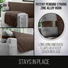 Picture of Sofa Shield Patented Slipcover, Reversible Tear Resistant Soft Quilted Microfiber, Durable Furniture Stain Protector with Straps, Washable Couch Cover for Dogs, Kids, 62 Seat Width, Chocolate Beige