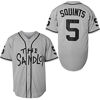 Picture of The Sandlot Benny Jersey The Jet Rodriguez Michael Squints Palledorous Alan Yeah-Yeah McClennan Movie Baseball Jersey (5 Squints Grey, Medium)