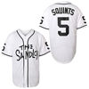 Picture of The Sandlot Benny Jersey The Jet Rodriguez Michael Squints Palledorous Alan Yeah-Yeah McClennan Bel Air 3D Print Movie Baseball Jersey (5 Squints White, Small)