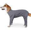 Picture of Dog Recovery Suit Abdominal Wound After Surgery Wear Prevent Licking Wounds E-Collar & Cone Alternatives Postoperative Shirt Dog Pajamas Long Sleeve Prevent Shedding (X-Small, Grey)