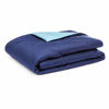 Picture of Amazon Basics Reversible Microfiber Comforter Blanket - Full/Queen, Navy / Sky Blue