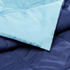 Picture of Amazon Basics Reversible Microfiber Comforter Blanket - Full/Queen, Navy / Sky Blue