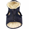 Picture of Vecomfy Fleece Lining Extra Warm Dog Hoodie in Winter for Large Dogs Jacket Pet Coats with Hooded,Blue XXL