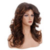 Picture of REEWES 70s Wig Farrah Fawcett Wig Vintage Wigs Blonde Wig for Women Lady Natural Synthetic Full Wigs Vintage Cosplay Costume Disco Hair Wig Feathered Wig (Brown)